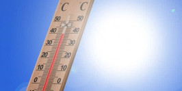 Thermometer in der Sonne